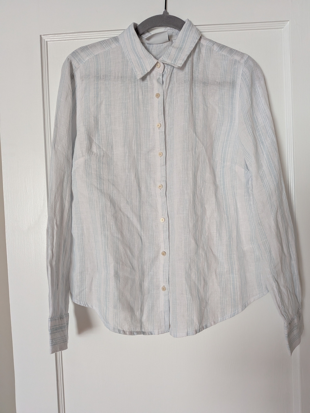 Jones New York Striped Linen Shirt